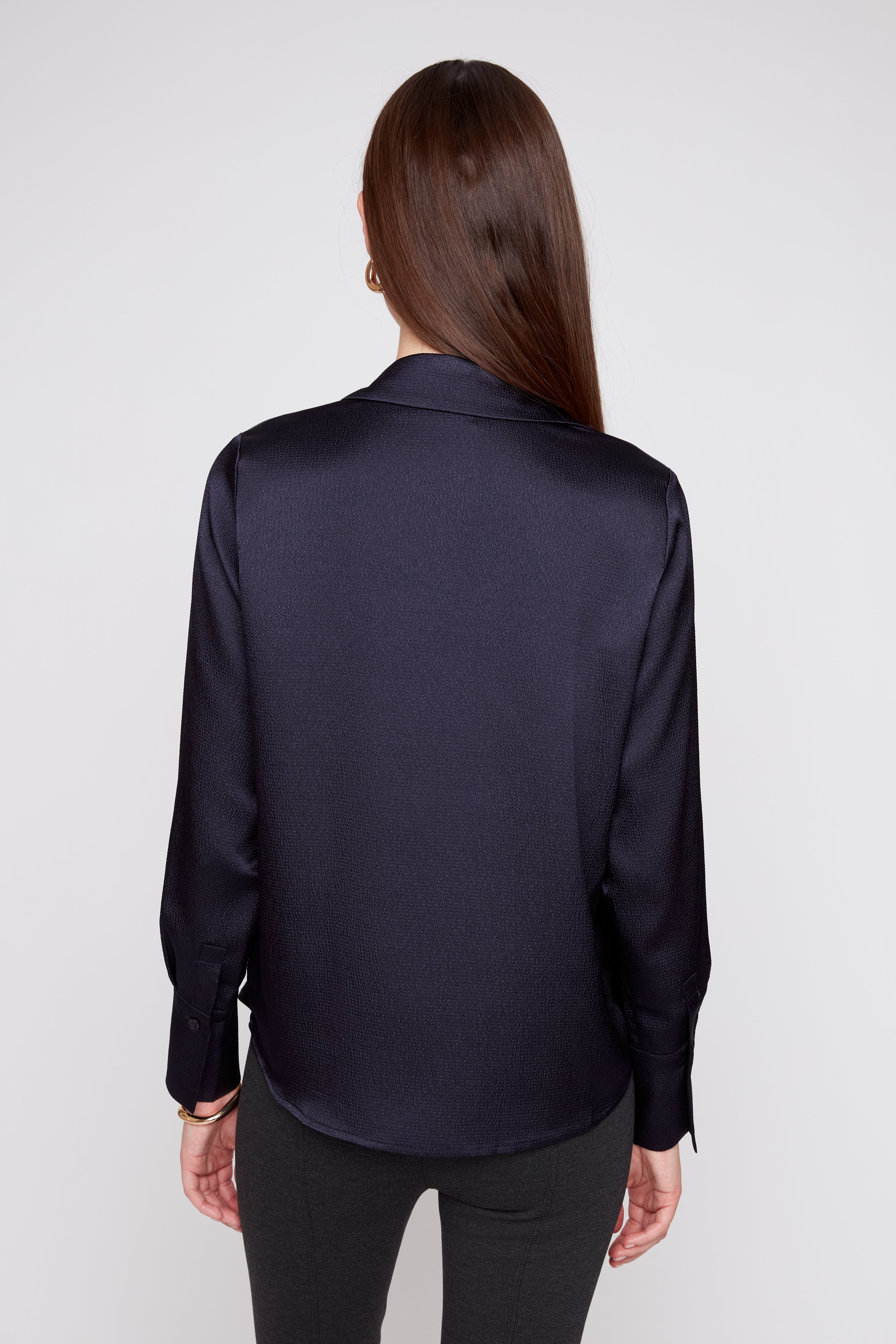 Classic Button-Down Shirt with Notched Collar